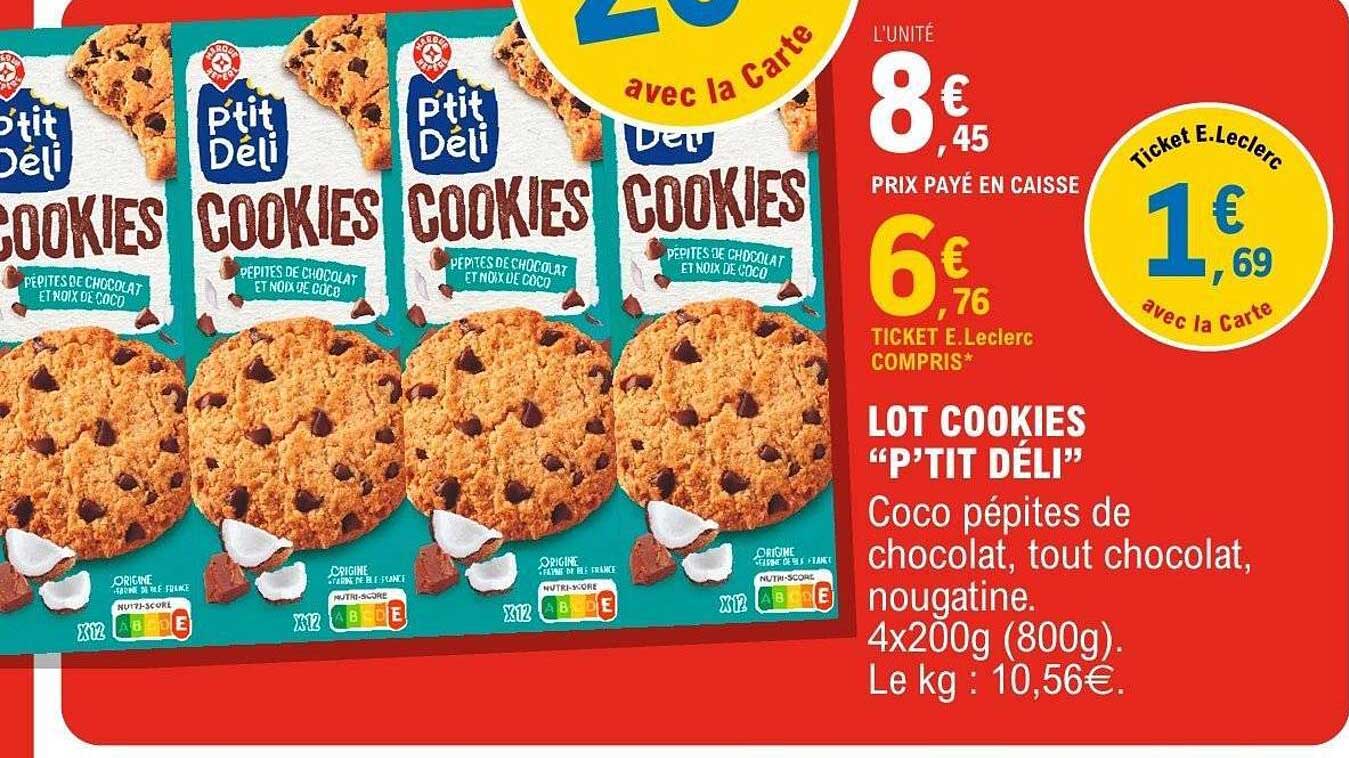 LOT COOKIES "P'TIT DÉLI"