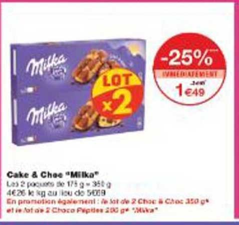 Lot de 2 Choco Fingers 350 g "Milka"