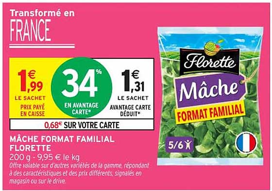 Mâche FORMAT FAMILIAL FLORETTE