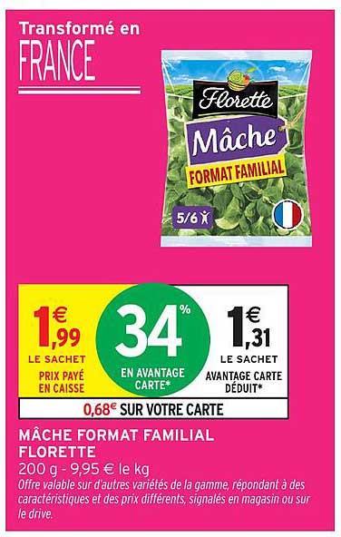 Mâche FORMAT FAMILIAL FLORETTE