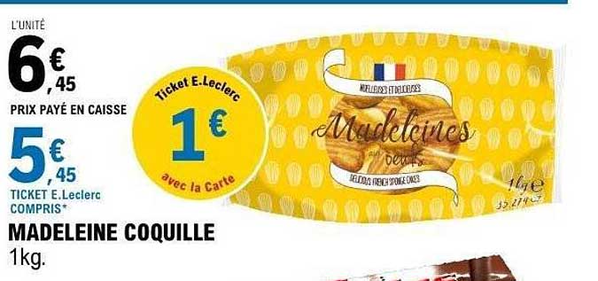 MADELEINE COQUILLE 1kg.