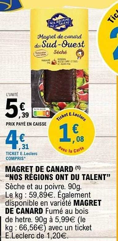 MAGRET DE CANARD "NOS RÉGIONS ONT DU TALENT"