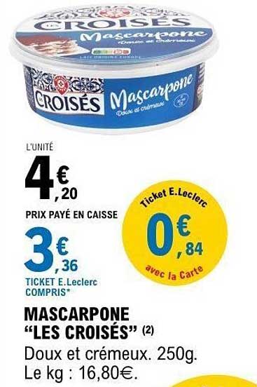 MASCARPONE "LES CROISÉS" (2)