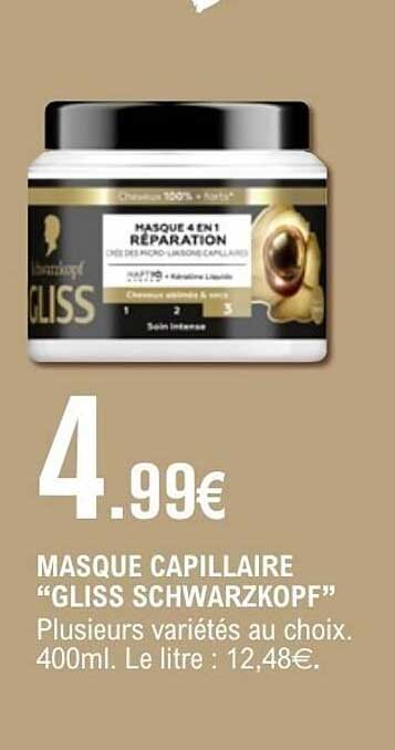 MASQUE CAPILLAIRE “GLISS SCHWARZKOPF”