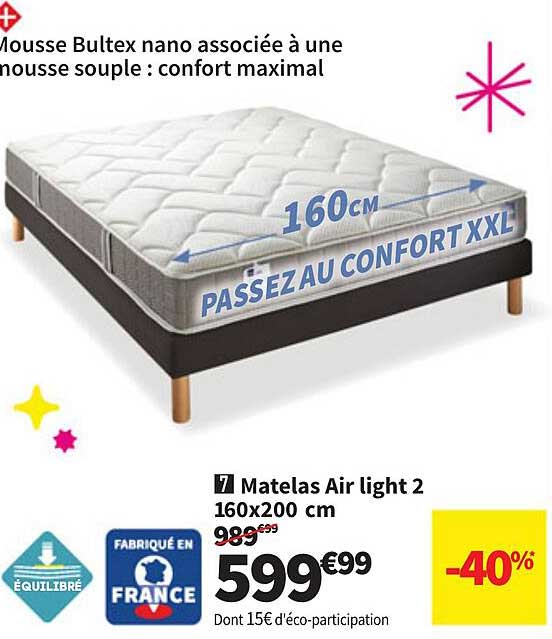 Matelas Air light 2 160x200 cm