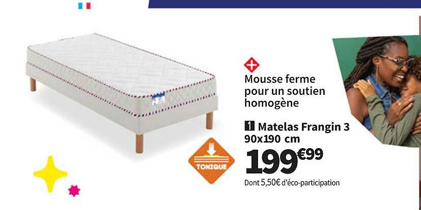 Matelas Frangin 3 90x190 cm