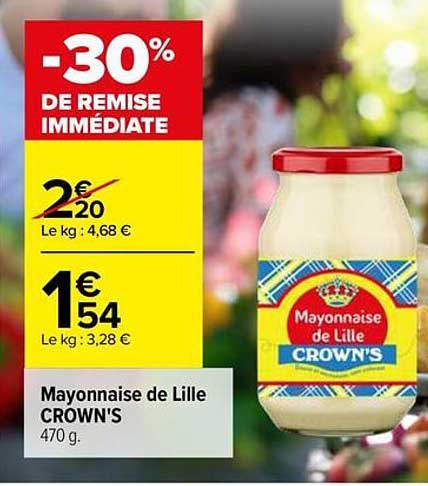 Mayonnaise de Lille CROWN'S 470 g