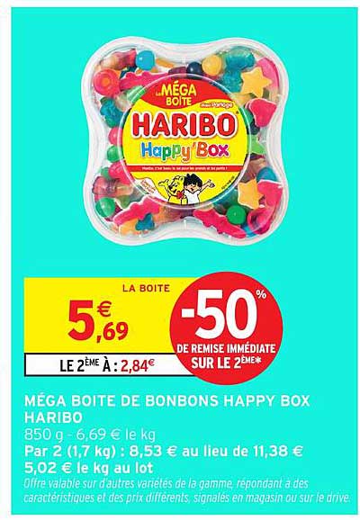 MÉGA BOITE DE BONBONS HAPPY BOX HARIBO