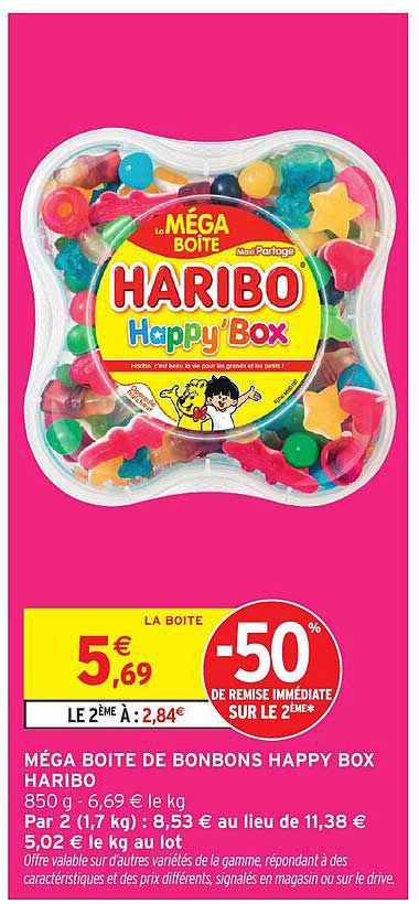 MÉGA BOITE DE BONBONS HAPPY BOX HARIBO