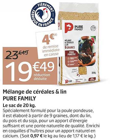 Mélange de céréales & lin PURE FAMILY