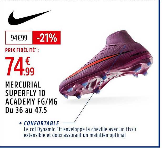 MERCURIAL SUPERFLY 10 ACADEMY FG/MG
