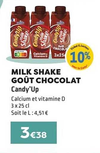 MILK SHAKE GOÛT CHOCOLAT Candy’Up