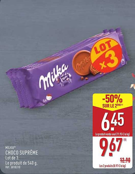 MILKA® CHOCO SUPRÊME Lot de 3