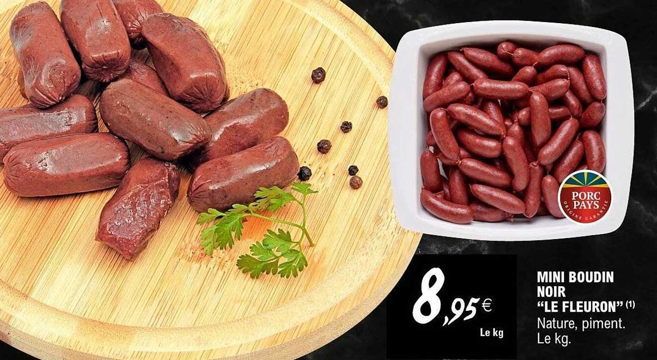 MINI BOUDIN NOIR "LE FLEURON"
