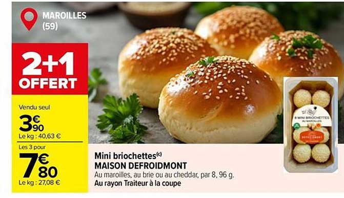 Mini briochettes Maison Defroidmont