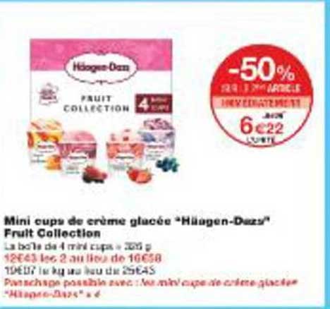 Mini cups de crème glacée “Häagen-Dazs” Fruit Collection