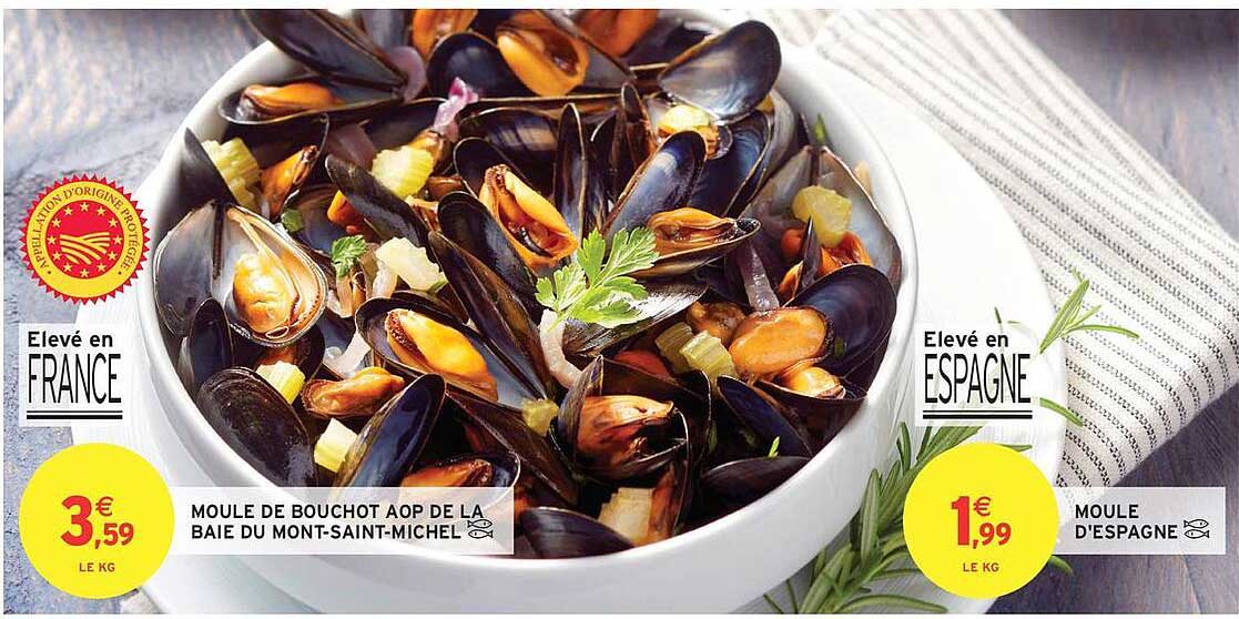 MOULE DE BOUCHOT AOP DE LA BAIE DU MONT-SAINT-MICHEL