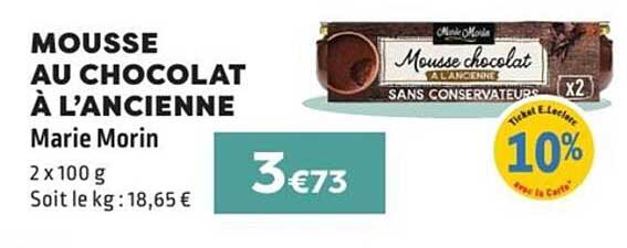MOUSSE AU CHOCOLAT À L’ANCIENNE