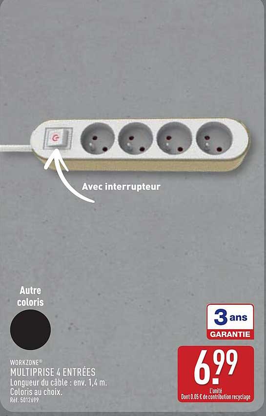 MULTIPRISE 4 ENTRÉES