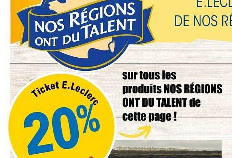 NOS RÉGIONS ONT DU TALENT - 20%