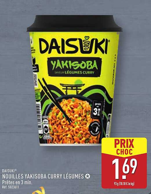 NOUILLES YAKISOBA CURRY LÉGUMES