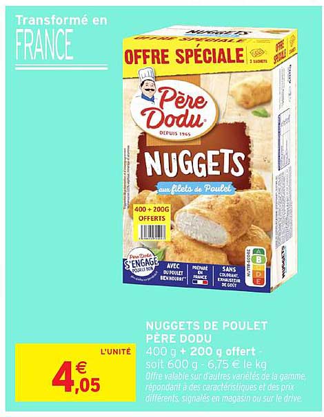 NUGGETS DE POULET PÈRE DODU