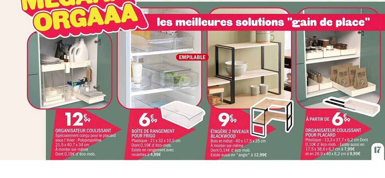 ORGANISATEUR COULISSANT