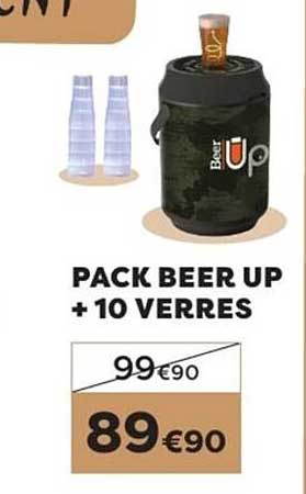 PACK BEER UP + 10 VERRES