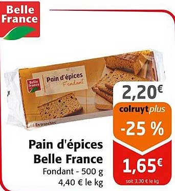 Pain d'épices Belle France Fondant - 500 g