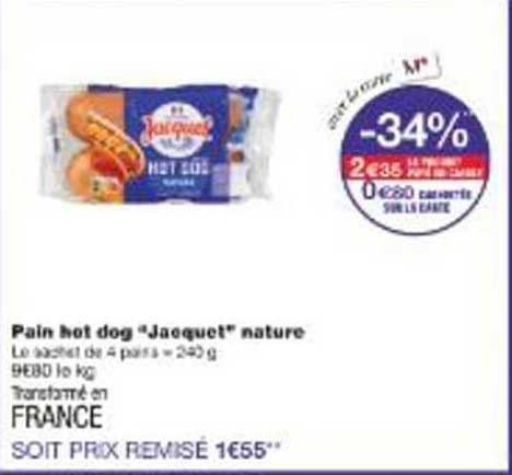 Pain hot dog "Jaquez" nature