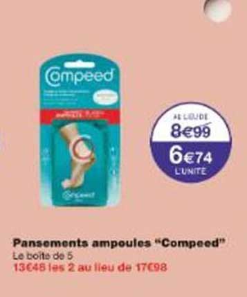Pansements ampoules "Compeed"