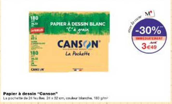 Papier à dessin "Canson"