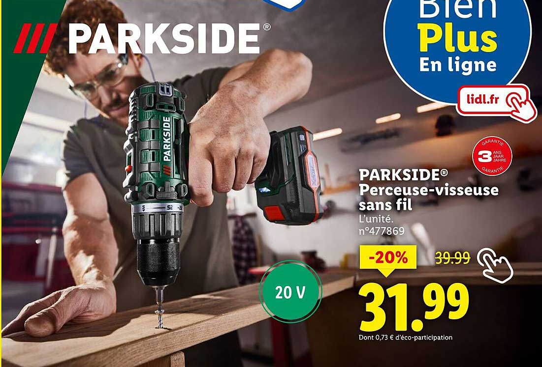 PARKSIDE® Perceuse-visseuse sans fil