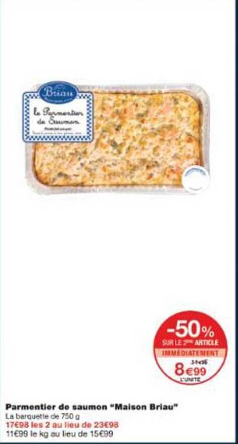 Parmentier de saumon "Maison Briau"