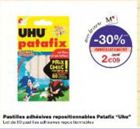 Pastilles adhésives repositionnables Patafix “UHU”