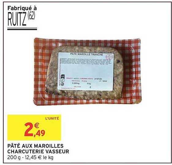 PÂTÉ AUX MAROILLES CHARCUTERIE VASSEUR