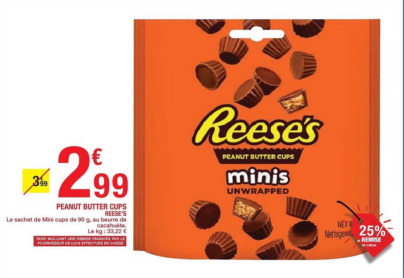 PEANUT BUTTER CUPS REESE'S