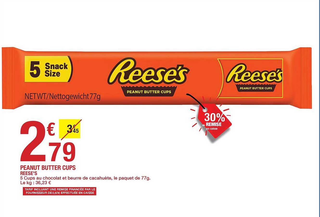 PEANUT BUTTER CUPS REESE'S