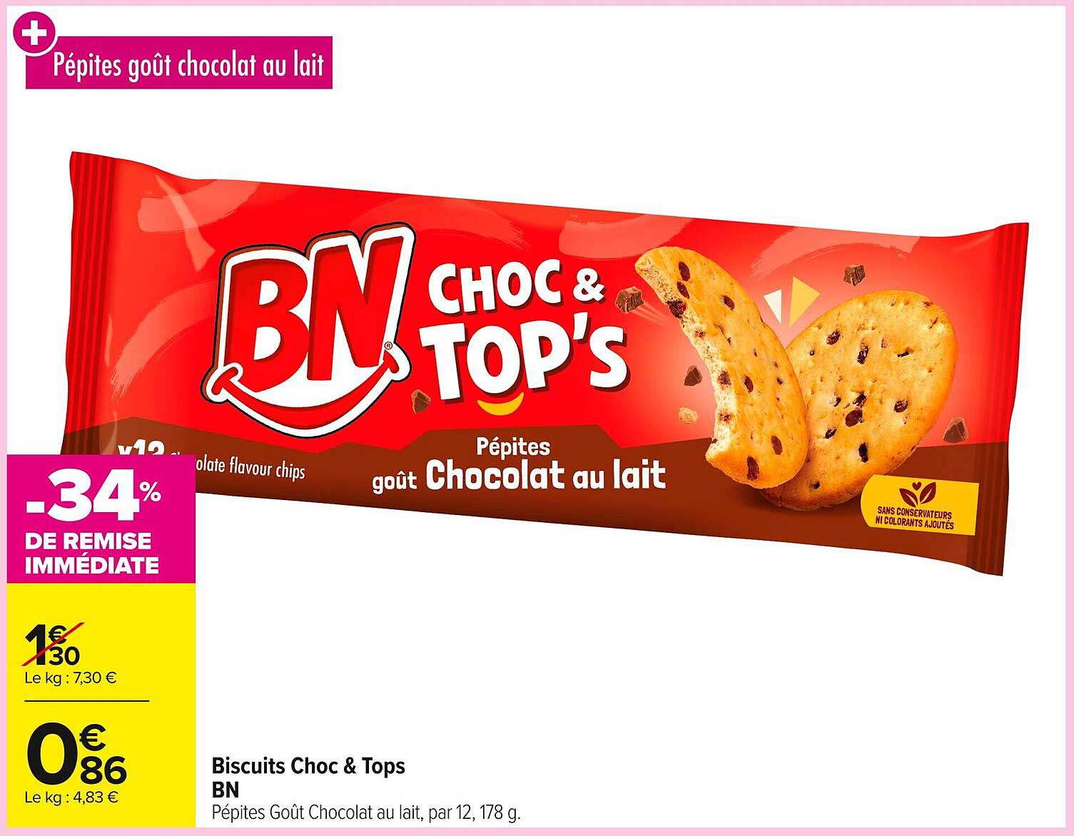Pépites goût chocolat au lait