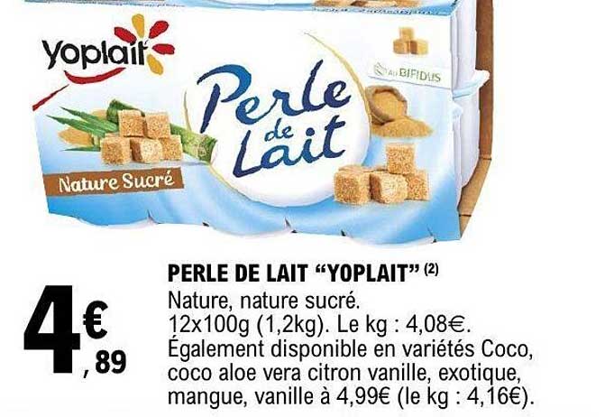 PERLE DE LAIT “YOPLAIT”