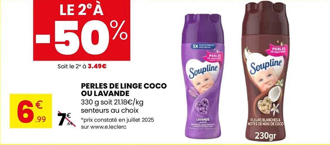 PERLES DE LINGE COCO OU LAVANDE