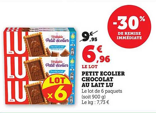 PETIT ECOLIER CHOCOLAT AU LAIT LU