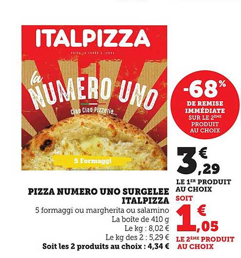 PIZZA NUMERO UNO SURGELEE ITALPIZZA