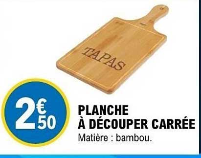 PLANche À DÉCOUPER CARRÉE
