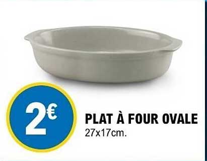 PLAT À FOUR OVALE