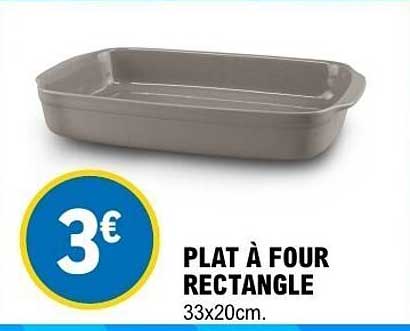 PLAT À FOUR RECTANGLE
