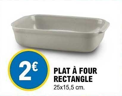 PLAT À FOUR RECTANGLE