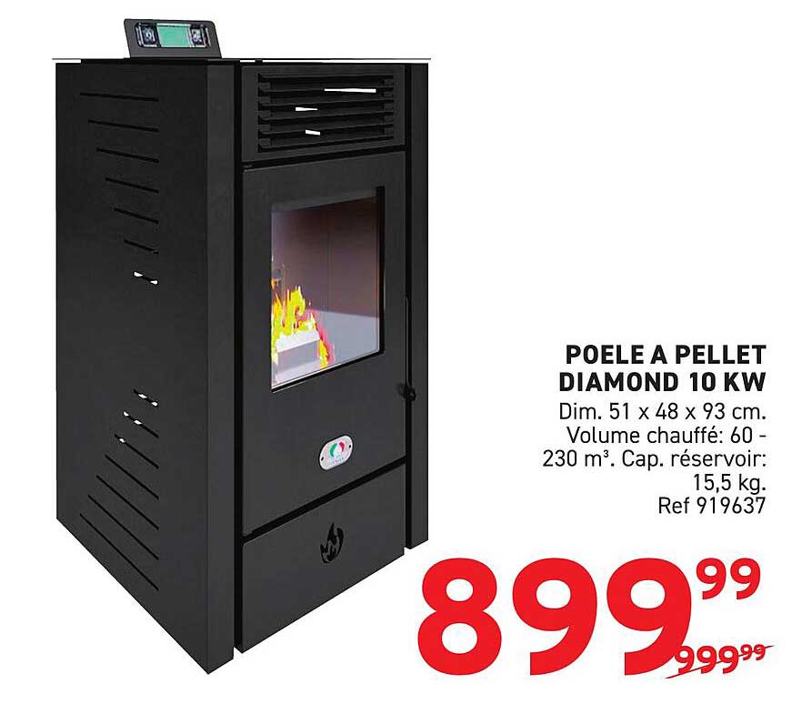 POÊLE À PELLET DIAMOND 10 KW