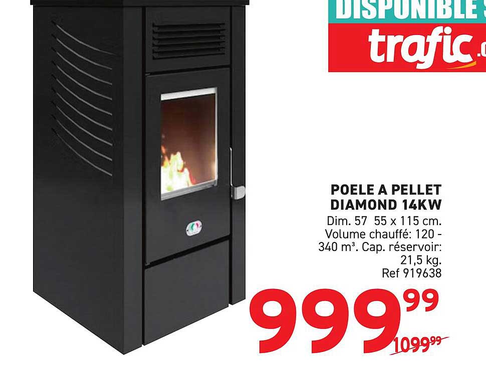 POELE A PELLET DIAMOND 14KW