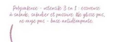 Polyvalence - ustensile 3 en 1 : essoreuse à salade, saladier et mesurer. Ne glisse pas, ne raye pas - base antidérapante.